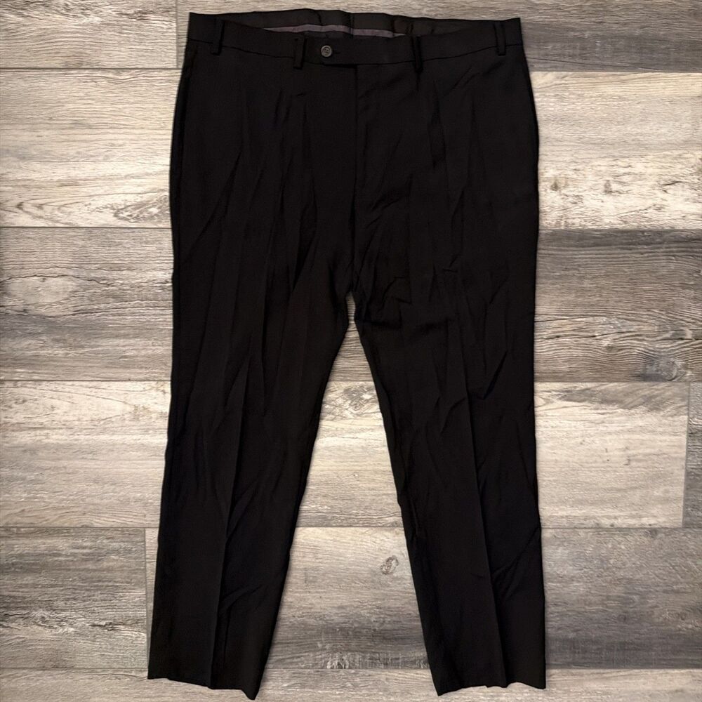Ralph Lauren 38x30* Wool Dress Pants Navy Blue High Performance Pleated Classic - Picture 2 of 7